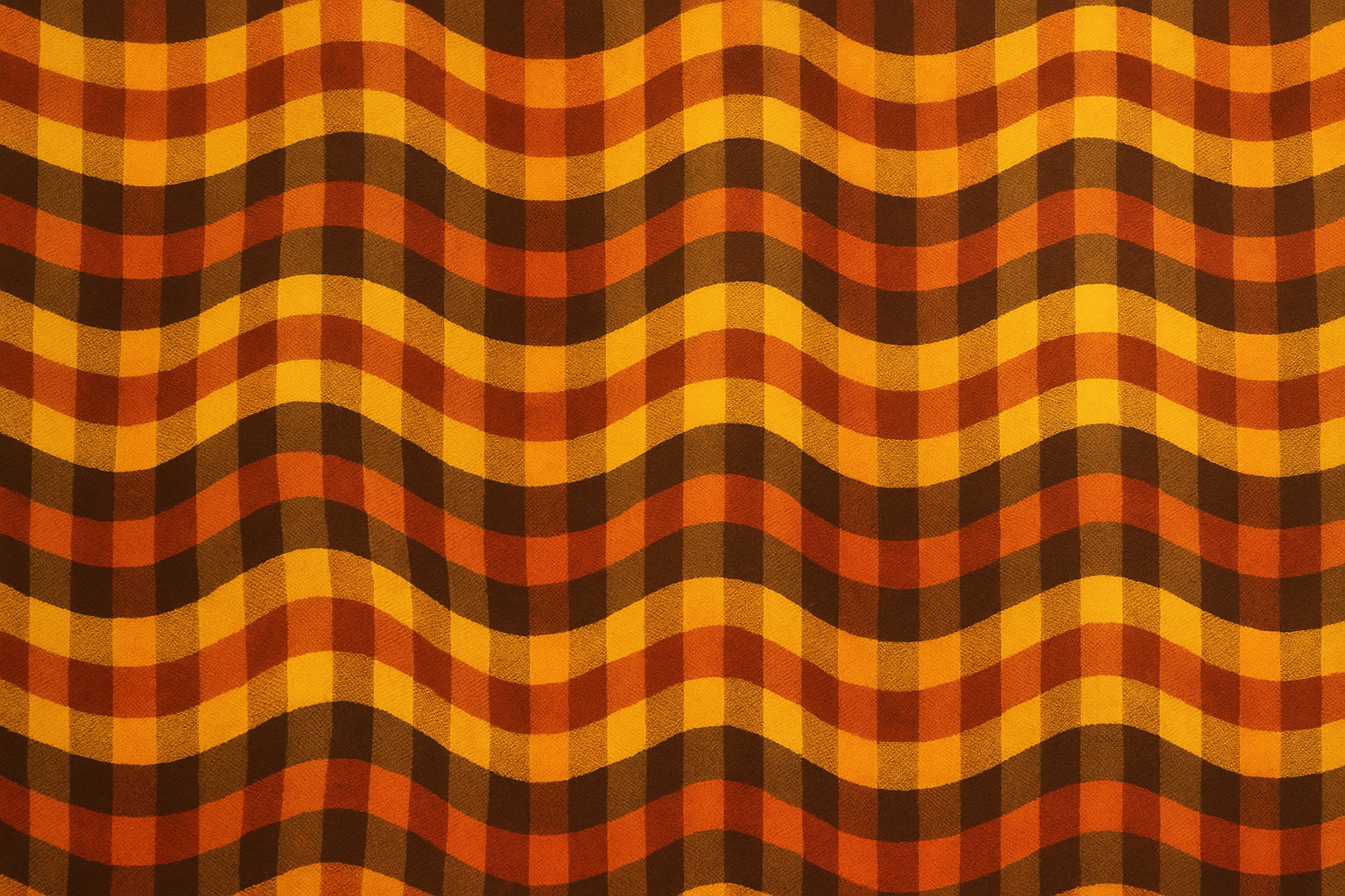 wavy gingham with autumn colours