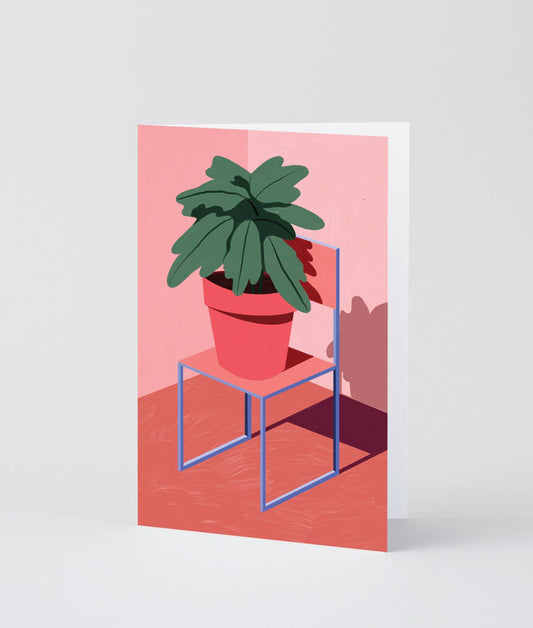 'Plant & Chair' Art Card - Ana Popescu