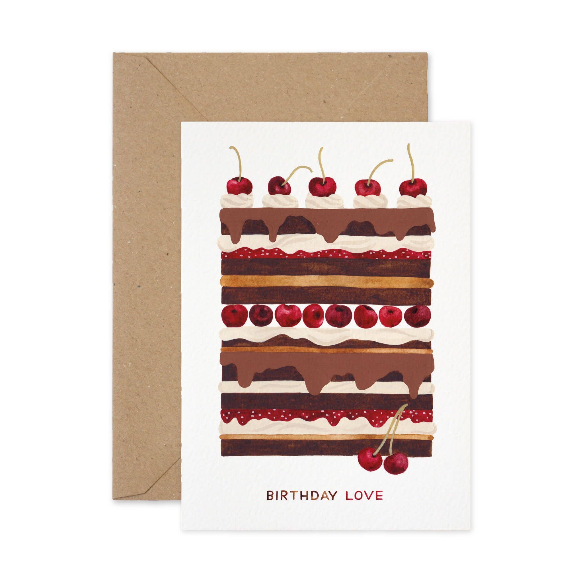 Chocolate Cake Card