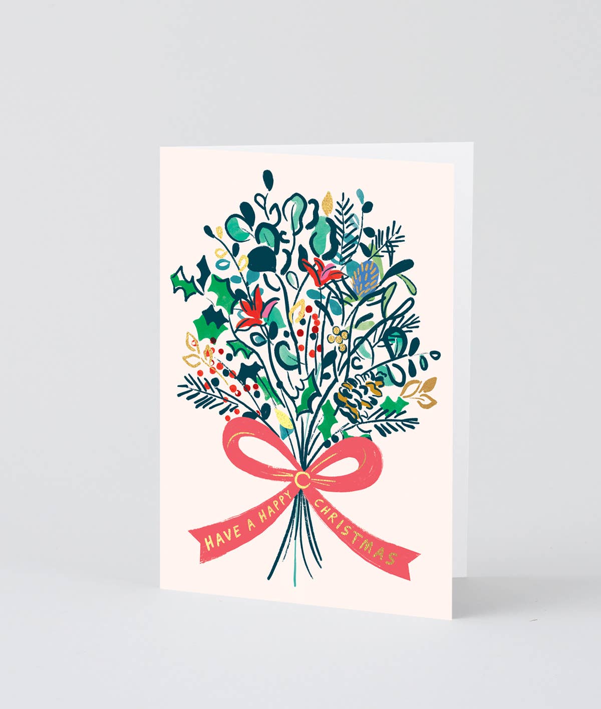 'Merry Christmas Bloom' Holiday Greeting Card - Charlotte Trounce