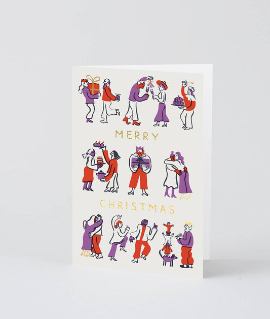 'Christmas Gathering' Holiday Greeting Card